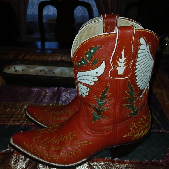 Heritage Boot Company Mariposa Peewee Cowboy Boots, Ladies Size 9.5 - Picture 2 of 14